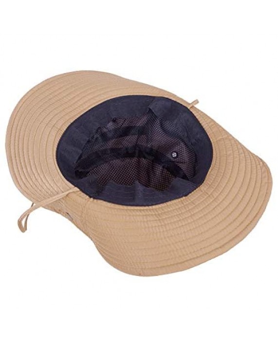 moonsix Outdoor Sun Hat for Men Wide Brim Camping Hats UV Protection Fishing Bucket Cap
