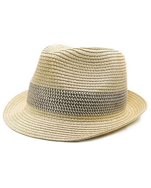snailman Womens Mens Unisex Straw Hat Brim Panama Beach-Fedora Summer Travel Sun Hat Hawaii Holiday Lovers Hat