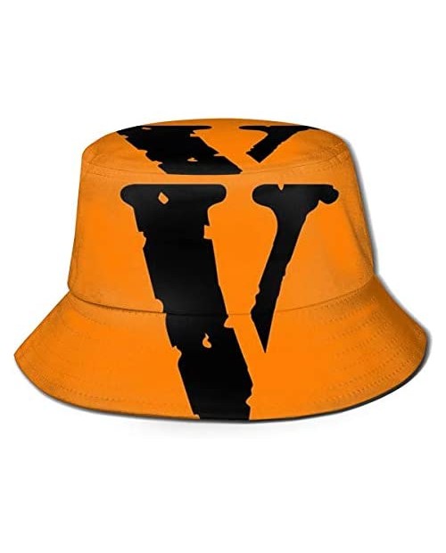 Vlone Logo Unisex Summer Sun Bucket Hat Beach Cap Black
