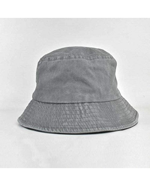 Washed Sun-Hat Bucket-Denim Foldable - UV Protection for Men Women