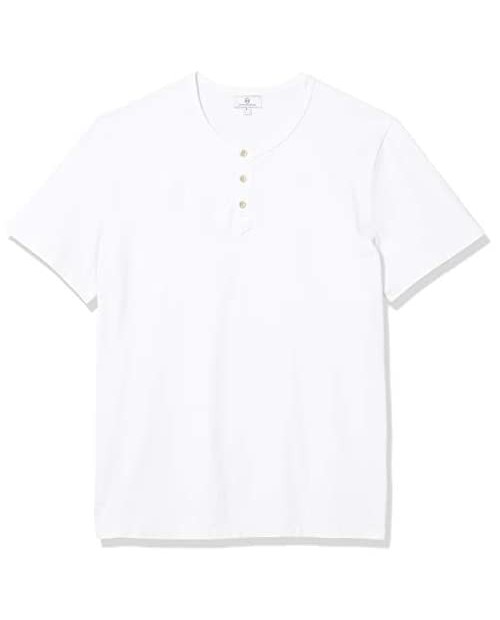 AG Adriano Goldschmied Men's The Clyde Short Sleeve Henley