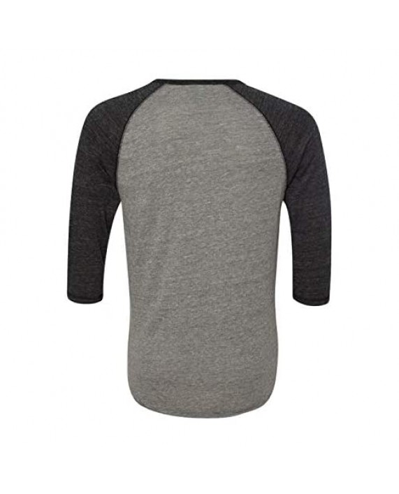 Alternative Men's Raglan Three-Quarter Sleeve Henley Shirt