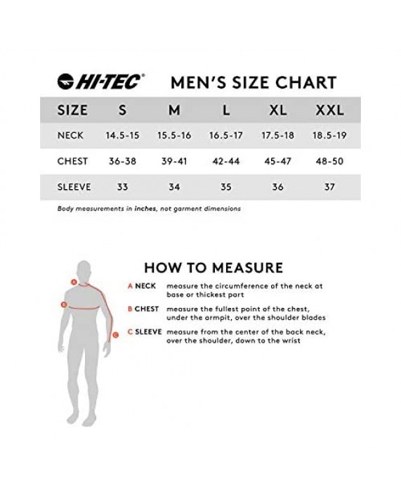 Hi-Tec Men's Sequoia Short Sleeve Tech Henley T-Shirt