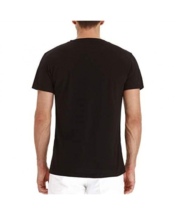 INVACHI Mens Casual Slim Fit Long Sleeve Henley T-Shirt Cotton Shirts
