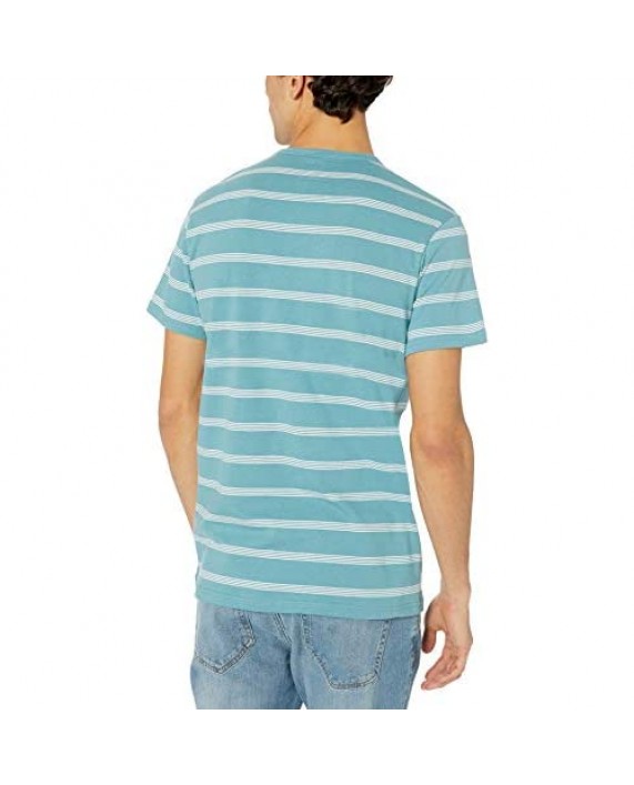 Lucky Brand Men's Short Sleeve Stripe Henley Shirt