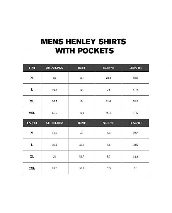 Men's Henley Pocket Shirt Linen Cotton Short Sleeve Lightweight Beach Tops Loose Fit Tees Black