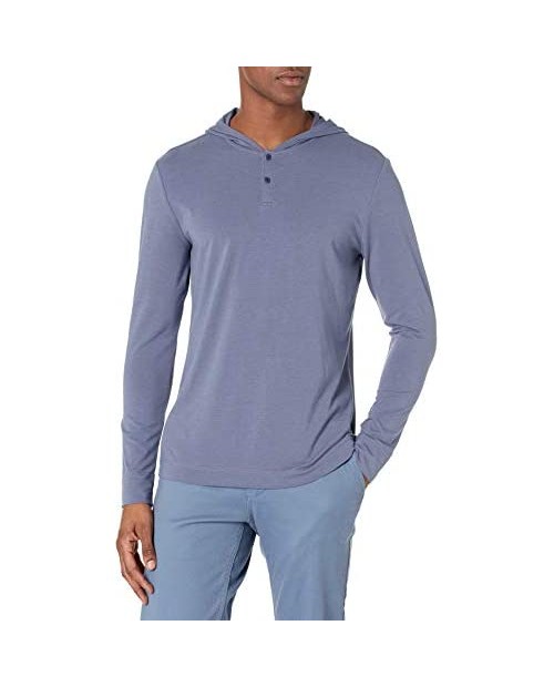 PAIGE Men's Logan Long Sleeve Hooded Henley T-Shirt