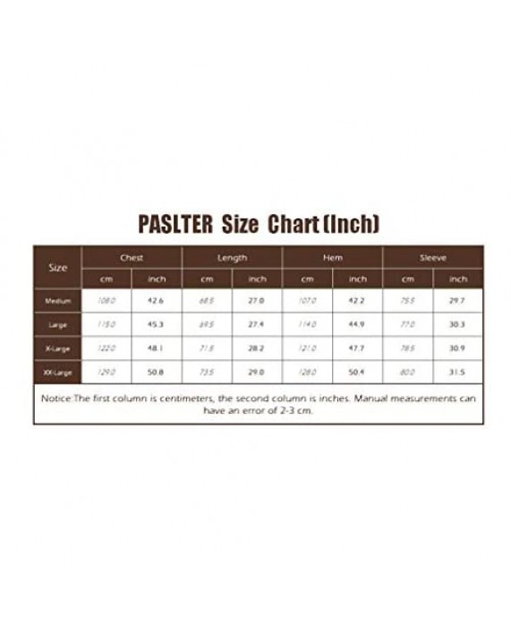 PASLTER Mens Long/Short Sleeve Henley T Shirts Casual Cotton Front Placket Slim Fit Tops Shirt