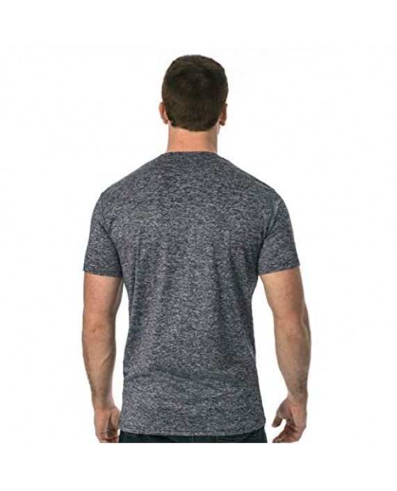Warriors & Scholars Henley T Shirts for Men - Moisture Wicking Dry Fit Shirts