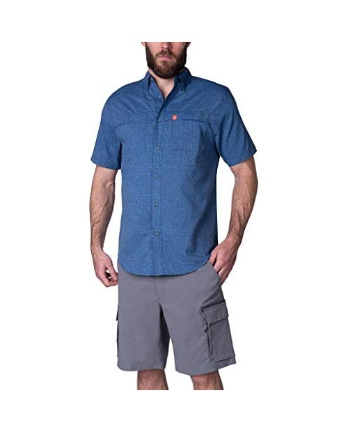 American Outdoorsman The Short Sleeve Stripe Guide Shirt for Men