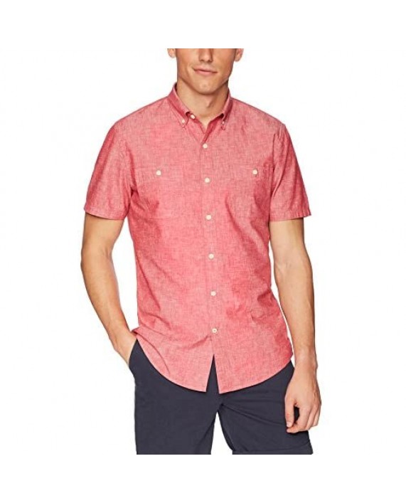 Brand - Goodthreads Men's Short-Sleeve Chambray Shirt
