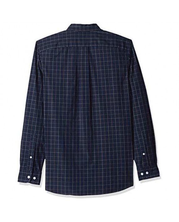 Brand - Goodthreads Men's Slim-Fit Long-Sleeve Plaid Poplin Shirt with Button-Down Collar