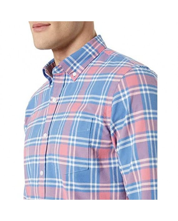 Brand - Goodthreads Men's Standard-Fit Long-Sleeve Plaid Oxford Shirt