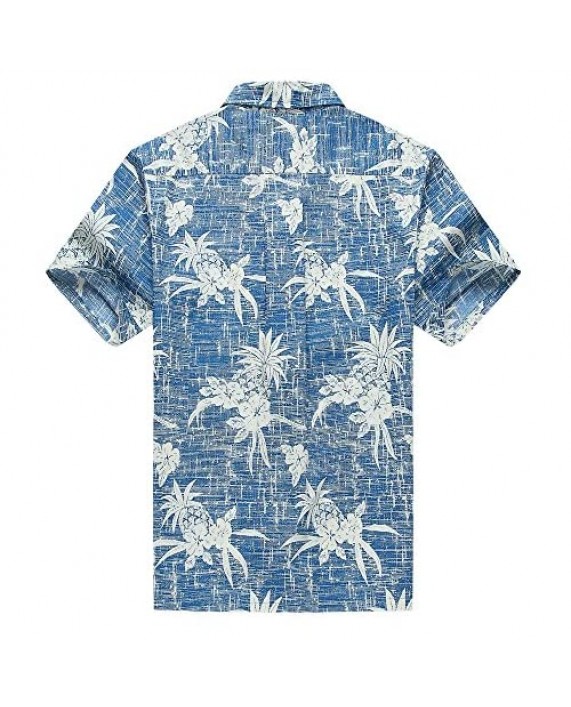 Hawaii Hangover Men's Hawaiian Shirt Aloha Shirt The New Classic Map Flamingo