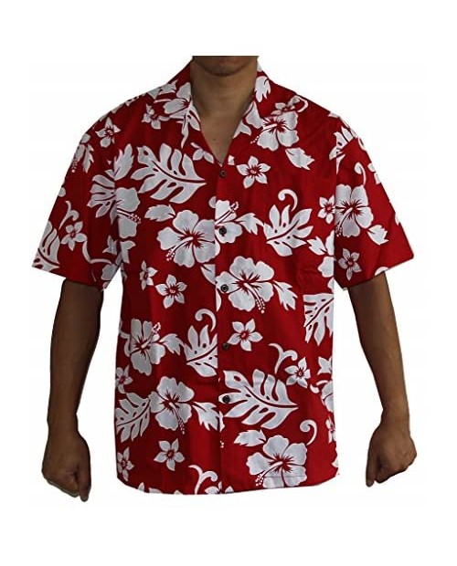 Made in Hawaii! Men's Hibiscus Flower Classic Hawaiian Shirts
