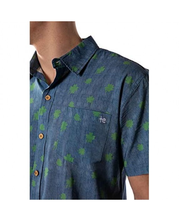 Men's St. Patrick's Day Button Down Shirt - St. Paddy's Hawaiian Shirt for Guys