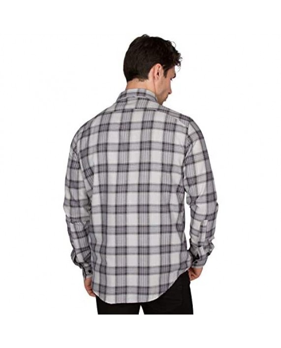 Three Sixty Six Flannel Shirt for Men - Mens Dry Fit Lightweight Fitted Flannels