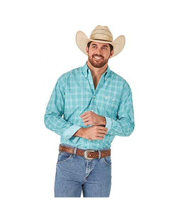 Wrangler Men's George Strait Long Sleeve Button Woven Shirt