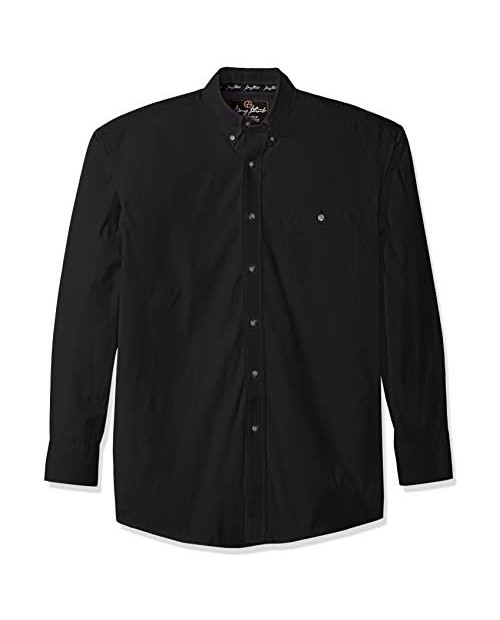 Wrangler Men's George Strait One Pocket Button Long Sleeve Woven Shirt