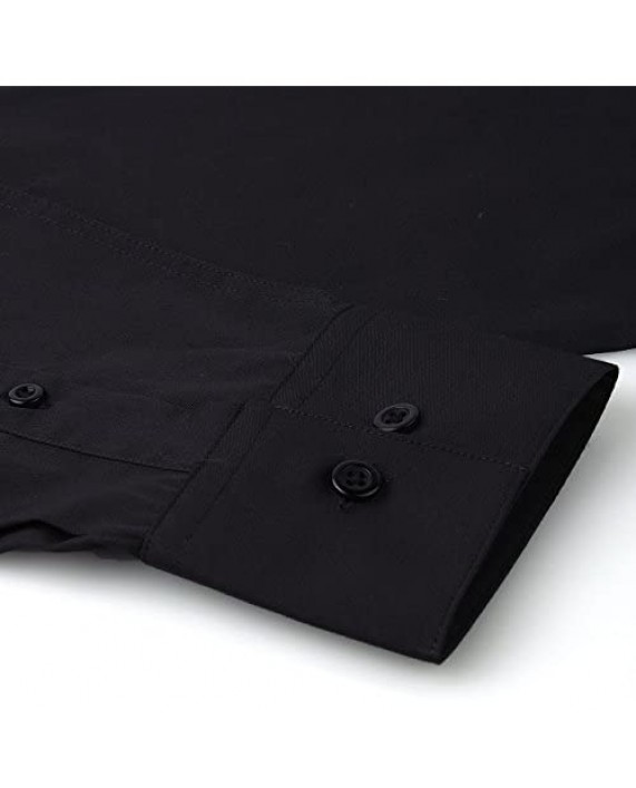 Amanti Black Colored Men's Dress Shirt Classic Style 17.5-34/35