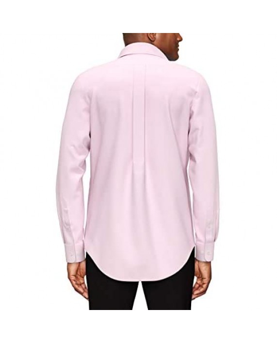 Brand - Buttoned Down Men's Classic Fit Button Collar Solid Non-Iron Dress Shirt Light Pink 20 Neck 36 Sleeve