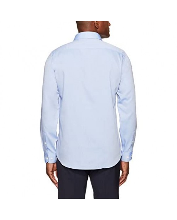 Brand - Buttoned Down Men's Fitted Solid Spread Collar Shirt