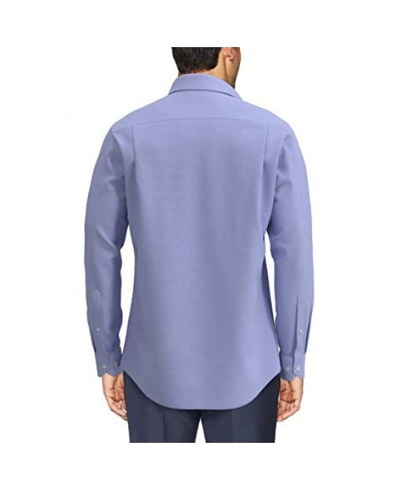 Brand - Buttoned Down Men's Tailored-Fit Button Collar Pinpoint Non-Iron Dress Shirt Blue 19 Neck 36 Sleeve (Big and Tall)