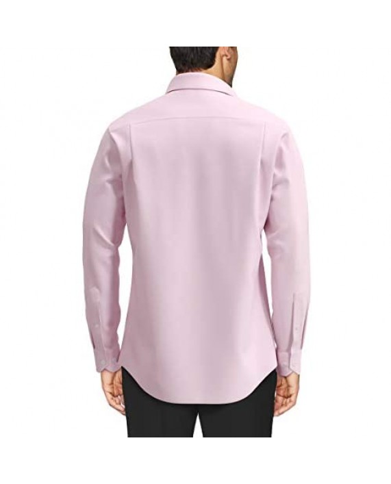 Brand - Buttoned Down Men's Tailored-Fit Button Collar Pinpoint Non-Iron Dress Shirt Light Pink 16 Neck 32 Sleeve