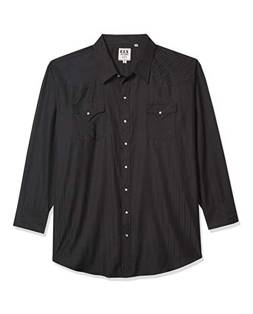 ELY CATTLEMAN Men's Long Sleeve Tone Western Shirt