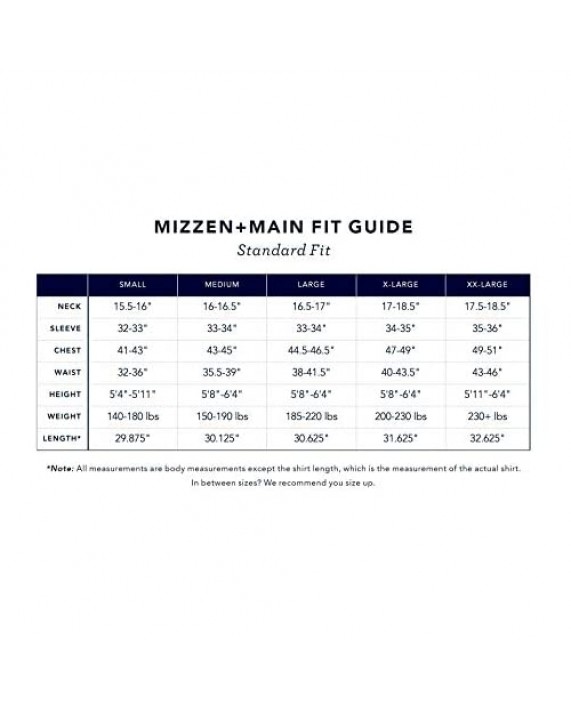 Mizzen + Main Leeward Formal Mens Standard Fit Button Down Stretch Dress Shirt