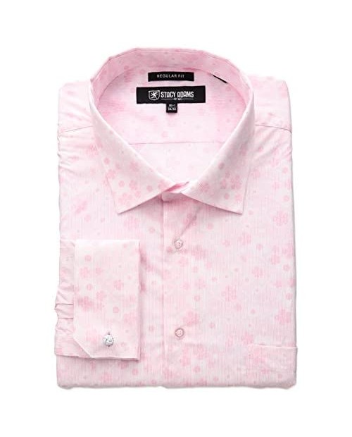 STACY ADAMS Men's Floral Dress Shirt