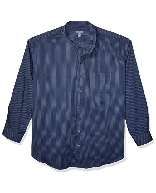 Van Heusen Men's Big and Tall Long-Sleeve Traveler No-Iron Button-Front Shirt