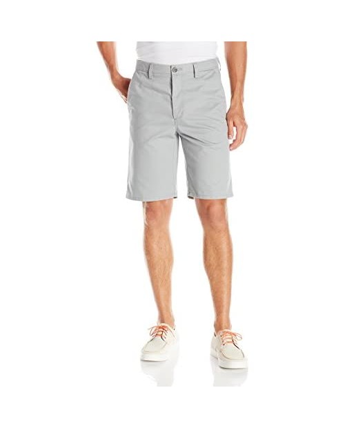 Haggar Men's Eco Straight-Fit Plain-Front Twill Short with Flex Waistband