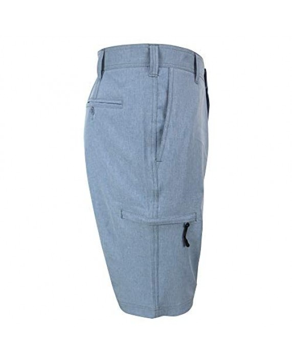 Men’s Amphibian Hybrid Shorts Quick Dry Chino Golf Short Pants Athletic Casual Board Shorts/Walk Short