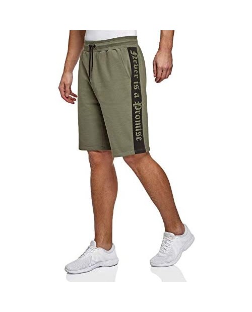oodji Ultra Men's Cotton Shorts with Drawstrings