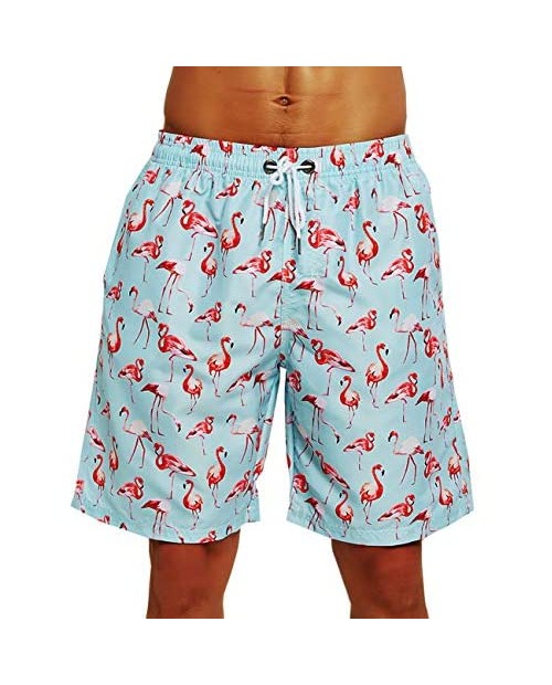 HLVEXH Men's Swim Trunks Quick Dry with Mesh Lining and Pockets