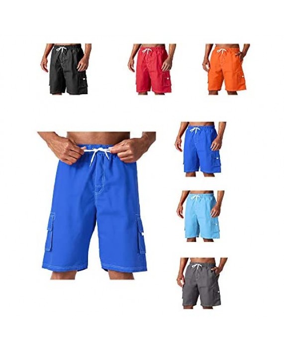 Kyopp Men's Swim Trunks Quick Dry Beach Shorts Bathing Suits with Pockets