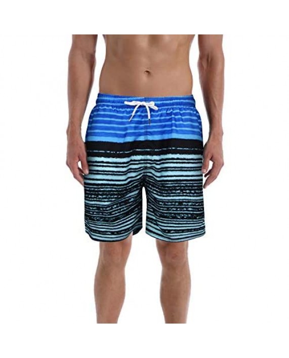 QRANSS Men's Chubbies Swim Trunks 6‘’ Inseam Funny Beach Shorts Bathing Suit