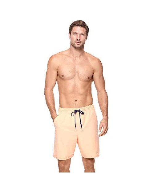 Reebok Men's Swimwear 7" Volley UPF 50 Elastic Waist Swim Shorts Bathing Suit Trunks