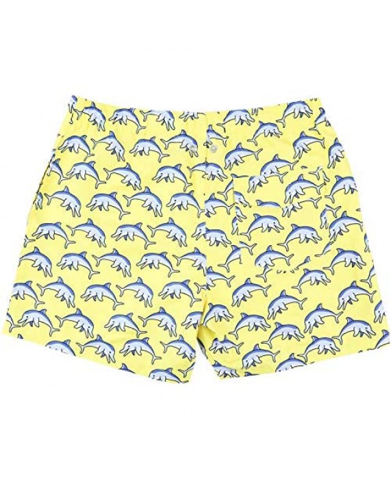 USA Palm Pattern Swim Shorts