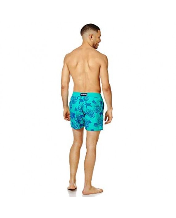 Vilebrequin - Men - Swimwear Flocked Coral and Turtles
