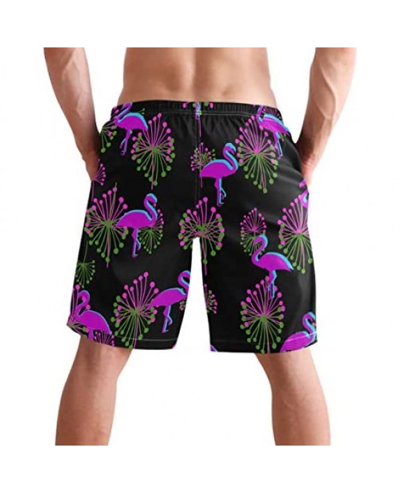 visesunny Fashion Mens Swim Trunks Cool Quick Dry Board Shorts Bathing Suit with Side Pockets
