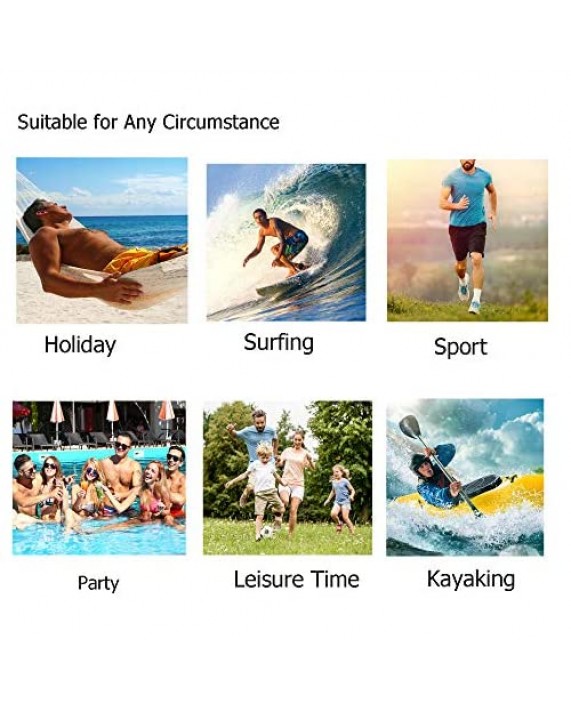 visesunny Fashion Mens Swim Trunks Cool Quick Dry Board Shorts Bathing Suit with Side Pockets