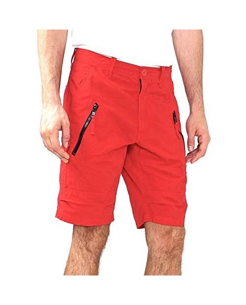 Armani Exchange AIX Utility Zip Shorts Red Size