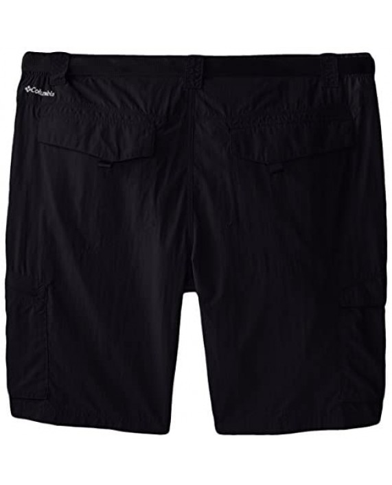 Columbia Sportswear Men's Big and Tall Silver Ridge Cargo Shorts Black 42 x 10