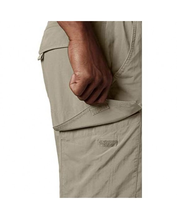 Columbia Sportswear Men's Big and Tall Silver Ridge Cargo Shorts Fossil 48 x 10