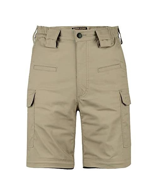 HARD LAND Men’s Quick Dry Hiking Shorts Lightweight Stretch Outdoor Cargo Shorts for Camping Travel