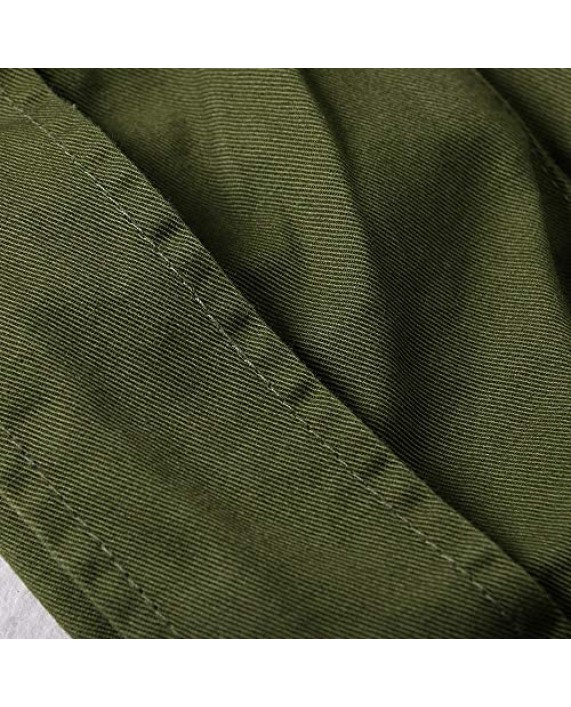 Men's Casual Multi Pocket Outdoor Camouflage Cotton Shorts Twill Camo Cargo Shorts