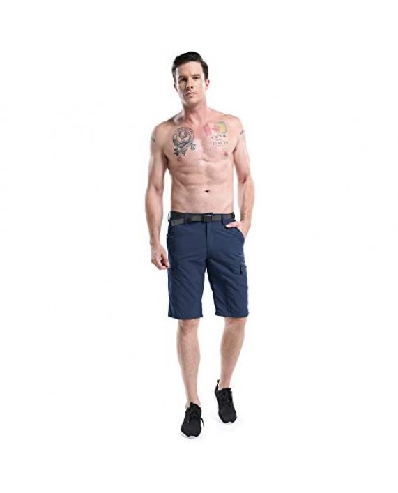 Men's Outdoor Lightweight Hiking Shorts Quick Dry Shorts Sports Casual Shorts Blue 34