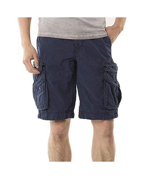 Men's Relaxed Fit Ripstop Cargo Pockets Shorts